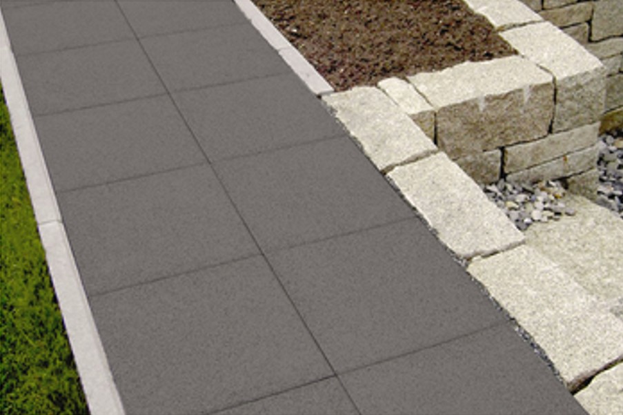  Dalle RUSTICA 40x40x4cm gris granit