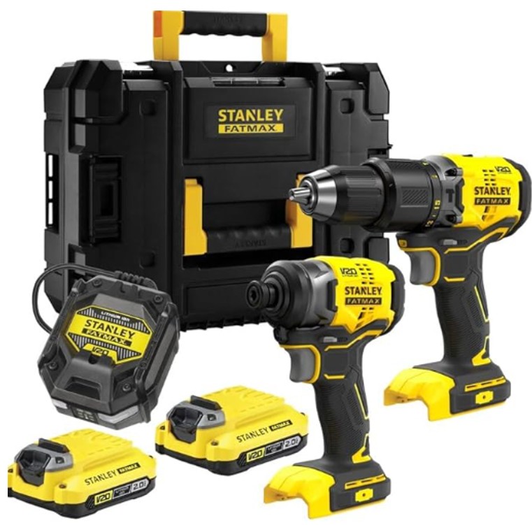 SET PERCEUSE A PERCUSSION+VISSEUSE A CHOC 18V BRUSHLESS -ART.SFMCK461M2T-QW